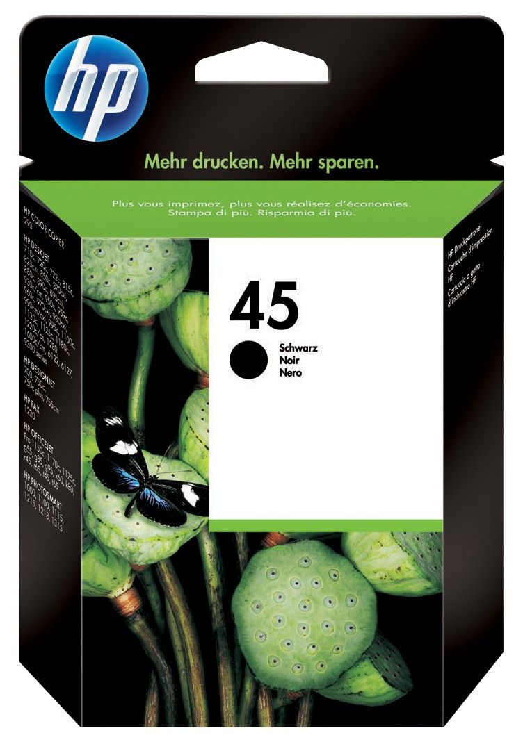 HP 45 Large Black Original Ink Cartridge - Image 1