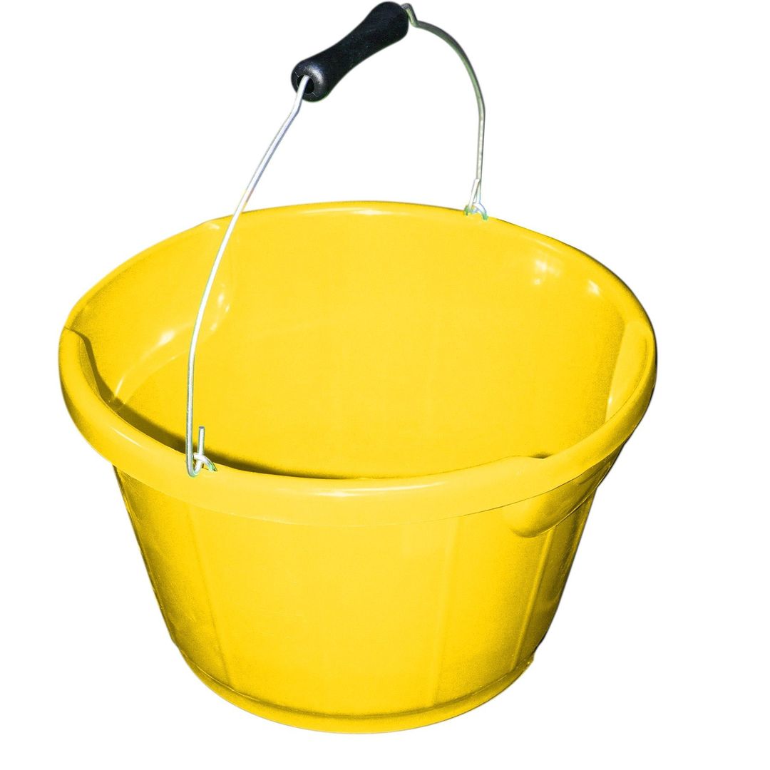 Red Gorilla B4 Shallow Bucket Yellow 10 Litre B4/GP/Y - Image 1