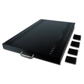 APC Sliding Shelf 100lbs/45.5kg Black - Thumbnail 2