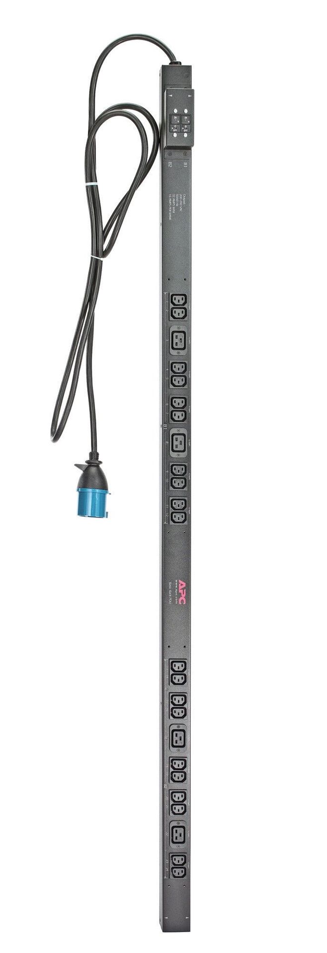 APC RACK PDU. BASIC. ZERO U. 32A. 230V. (20)C13 & (4)C19 power distribution unit (PDU) 24 AC outlet(s) 0U Black - Image 1