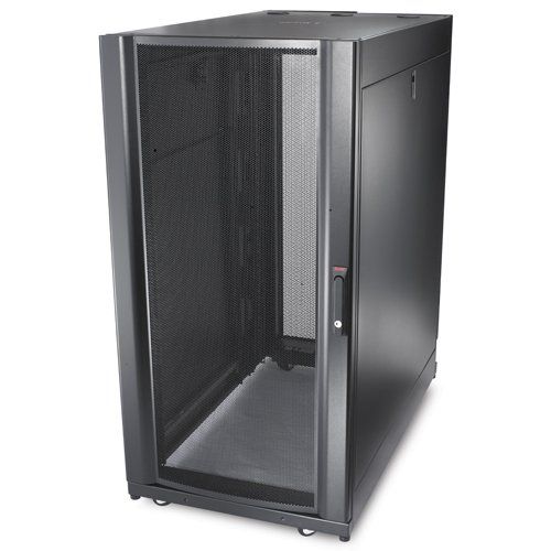 APC NetShelter SX Server Rack Enclosure 24U Shock Packaging 1250 lbs Black 1200H x 600W x 1070D mm - Image 1
