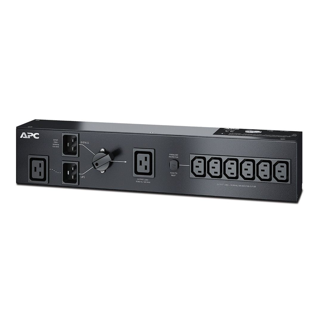 APC Service Bypass PDU 230V 16AMP W/ (6) IEC C13 And (1) C19 - Image 1