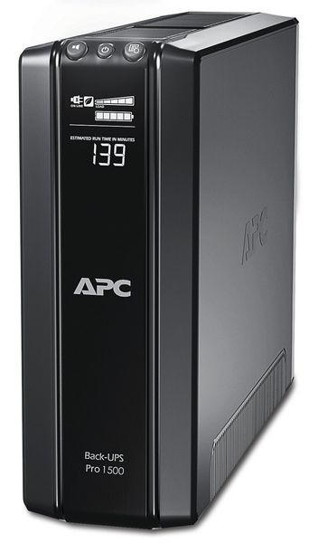 APC Back-UPS Pro 1500VA/865W Tower 230V 10x IEC C13 outlets AVR LCD User Replaceable Battery