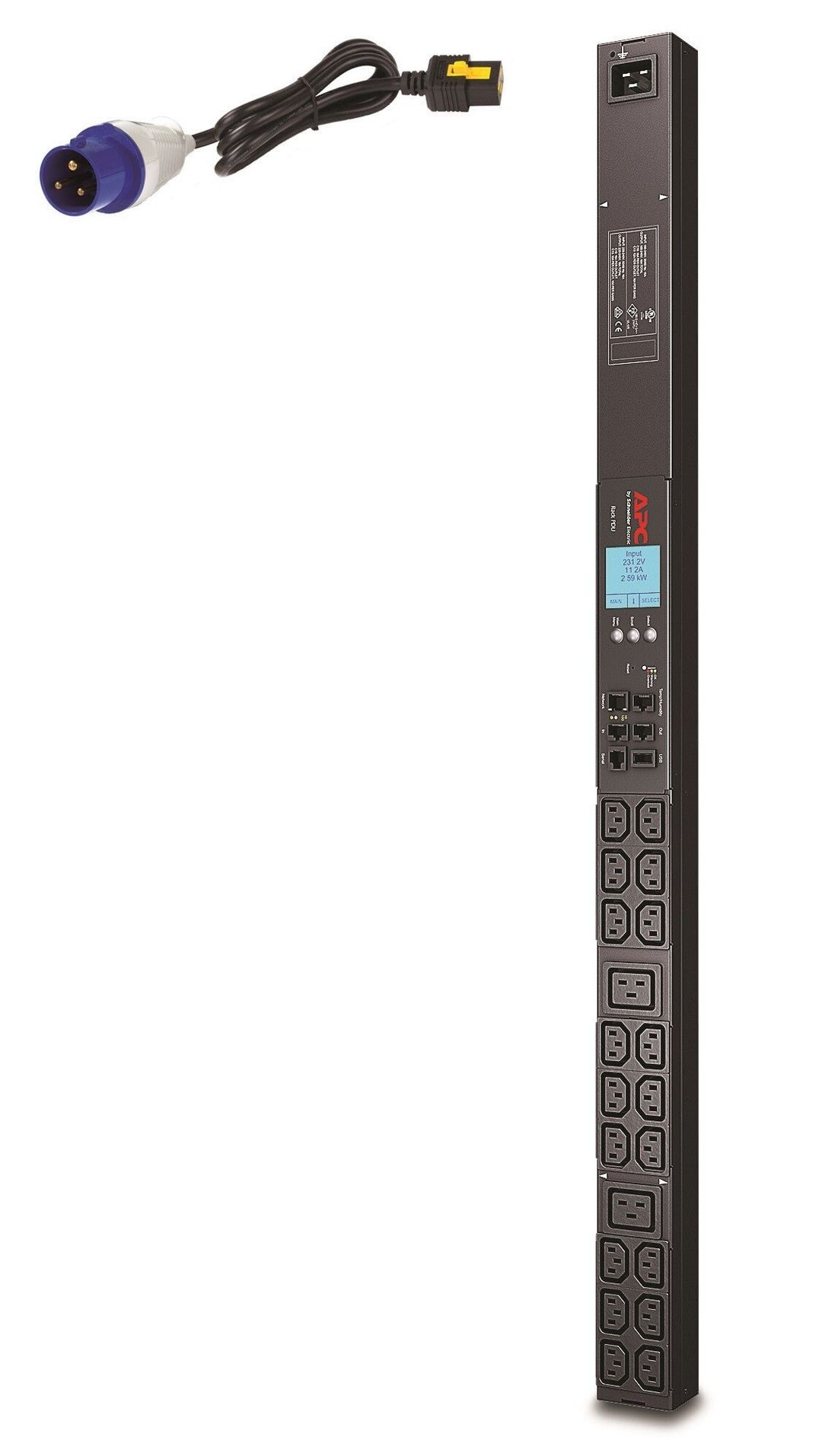 APC AP8858EU3 power distribution unit (PDU) 20 AC outlet(s) 0U - Image 1
