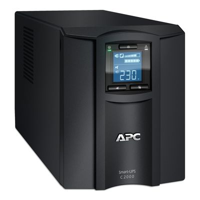 APC Smart-UPS C Line Interactive 2000VA Tower 230V 6x IEC C13+1x IEC C19 outlets USB and Serial communication AVR Graphic LCD - Thumbnail 2