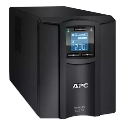 APC Smart-UPS C Line Interactive 2000VA Tower 230V 6x IEC C13+1x IEC C19 outlets USB and Serial communication AVR Graphic LCD