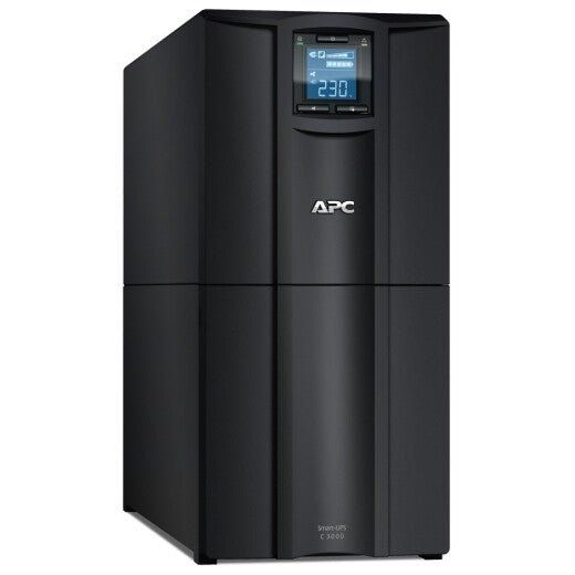 APC Smart-UPS C, Line Interactive, 3kVA, Tower, 230V, 8x IEC C13+1x IEC C19 outlets, USB and Serial communication, AVR, Graphic LCD - Image 1