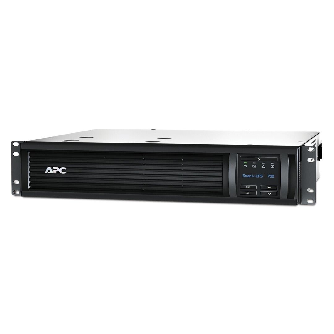 APC Smart-UPS SMT750RMI2UNC - 4x C13 USB Rack mountable NMC 750VA Line-Interactive 0.75 kVA 500 W Sine 151 V 302 V - Image 1