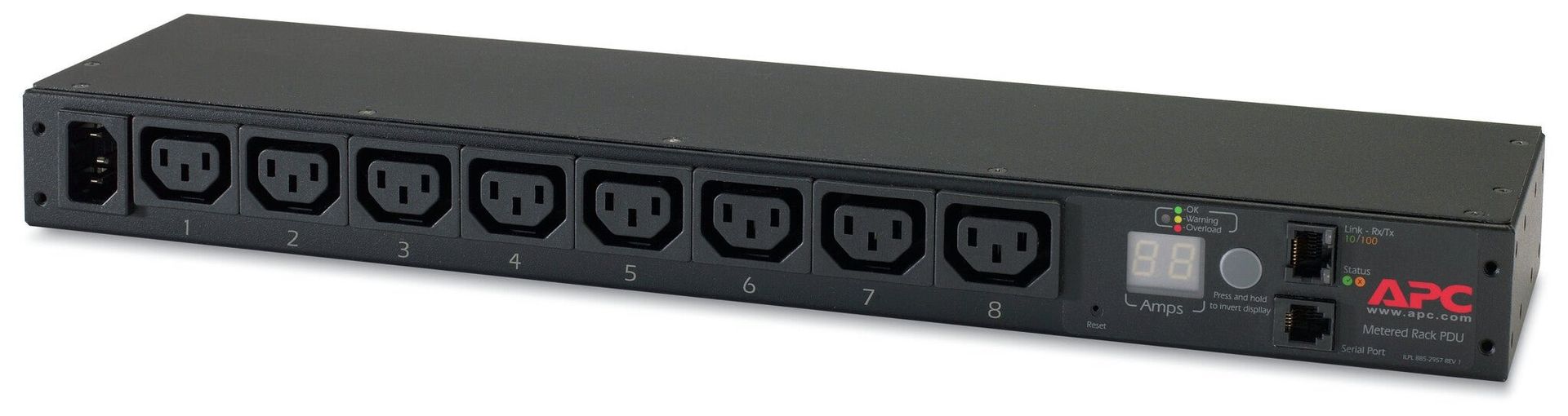 APC AP7820B power distribution unit (PDU) 8 AC outlet(s) 0U/1U Black - Image 1