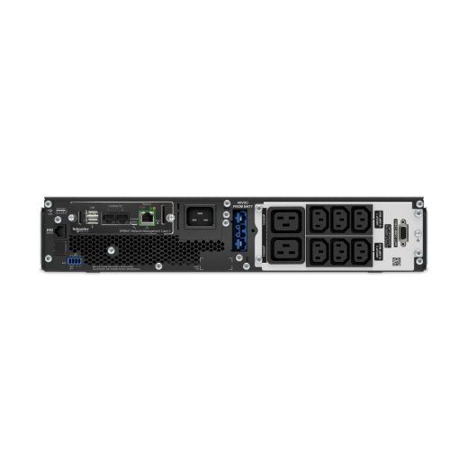 APC Smart-UPS On-Line, 2200VA, Rackmount 2U, 230V, 6x C13+2x C19 IEC outlets, Network Card, W/ rail kit, W/O Lithium-ion external battery - Image 1