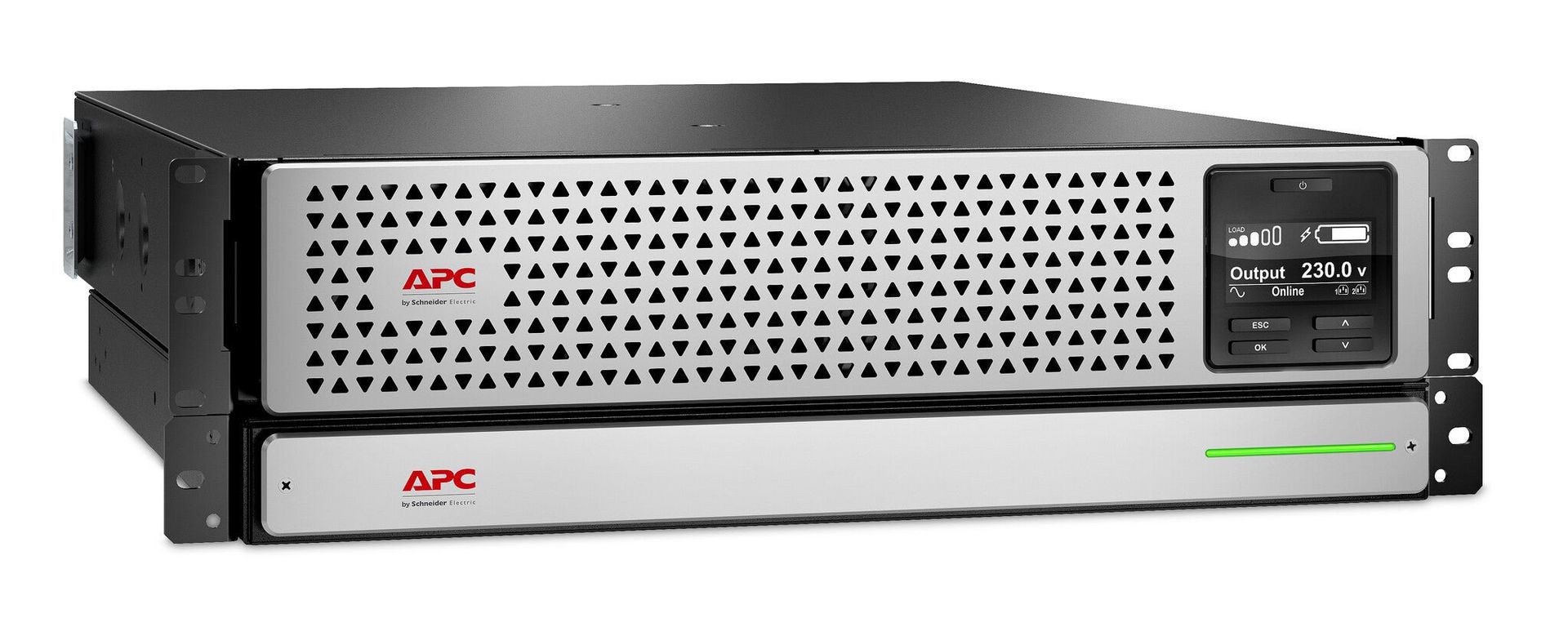 APC Smart-UPS On-Line 1000VA Rackmount 3U 230V 8x C13 IEC outlets SmartSlot Extended runtime W/ rail kit W/ Lithium-ion external battery - Image 1