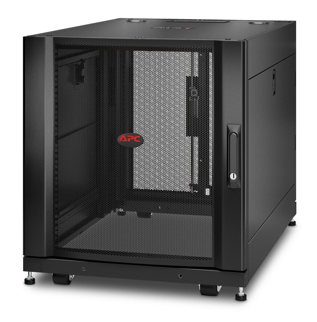 APC NetShelter SX Server Rack Enclosure 12U Black 658H x 600W x 900D mm - Image 1