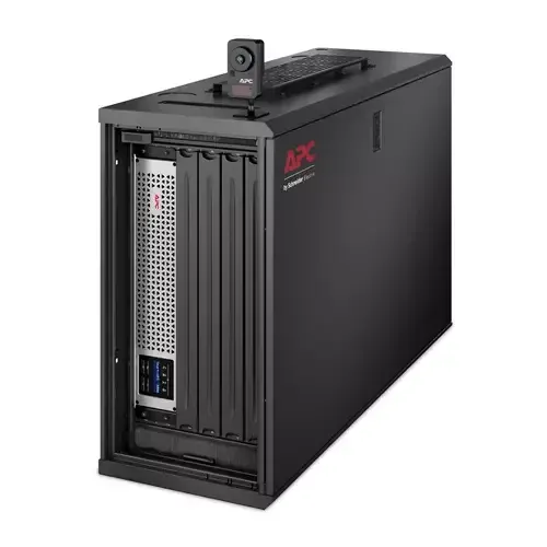 APC NetShelter 6U Low-Profile Wallmount Rack Enclosure Cabinet 230V Server Depth - Image 1