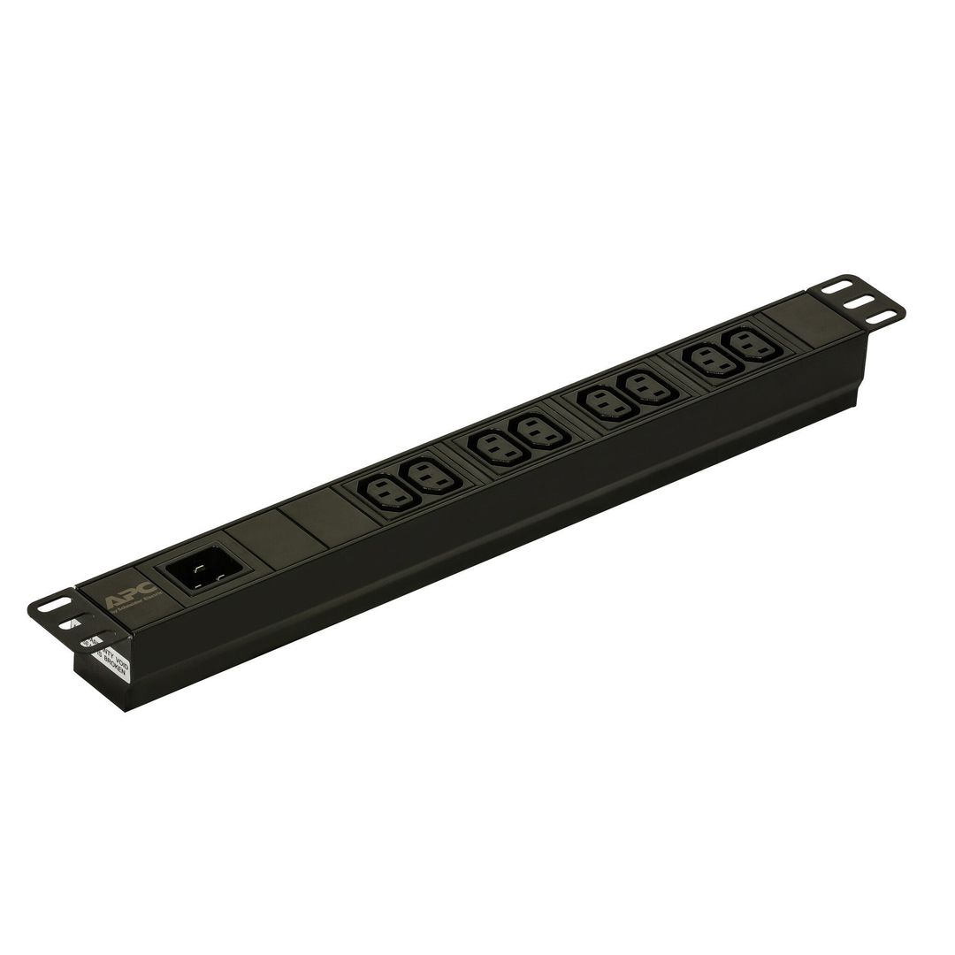 APC Easy Rack PDU Basic 1U 1 Phase 3.7kW 230V 16A 8 x C13 outlets IEC60320 C20 inlet - Image 1