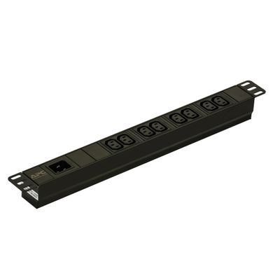 APC Easy Rack PDU Basic 1U 1 Phase 3.7kW 230V 16A 8 x C13 outlets IEC60320 C20 inlet