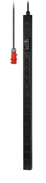 APC Easy Rack PDU, Metered, 0U, 3 Phase, 11kW, 230V, 16A, 21 x C13 and 3 x C19 outlets, IEC60309 3P+N+PE inlet