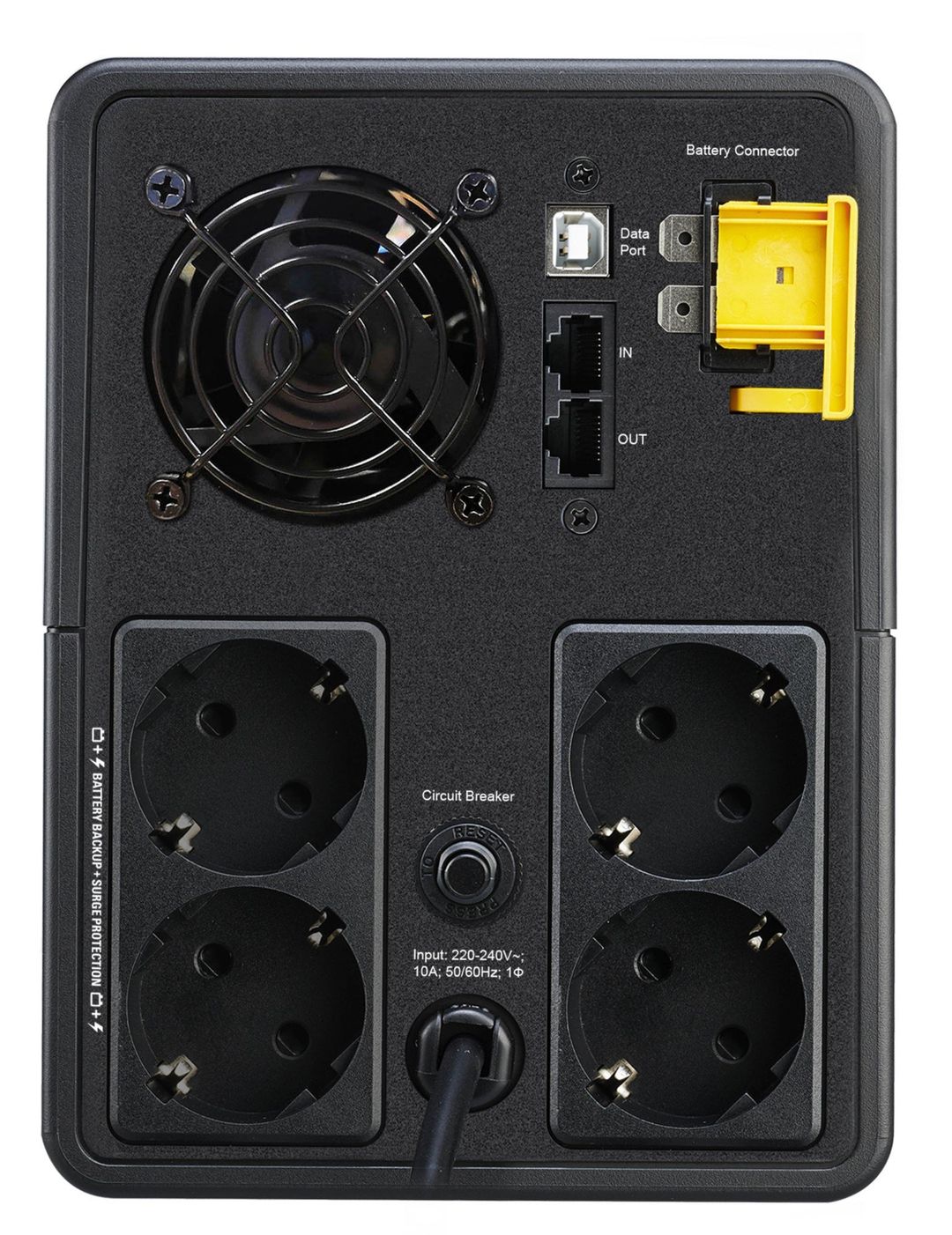 APC Back-UPS, 2200VA, Tower, 230V, 4x CEE 7/7 Schuko outlets, AVR - Image 1
