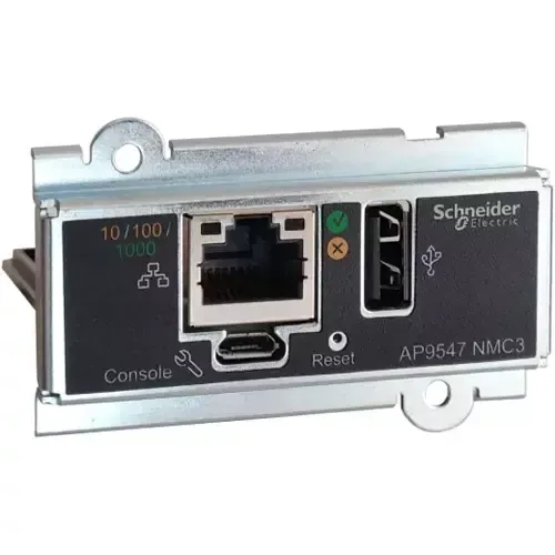 APC Network Management Card Network Management Cards for Easy UPS 3 Series 3-Phase remotely monitor and manage the UPS - Image 1