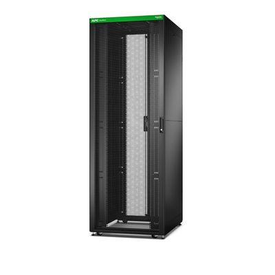 APC Easy Rack 48U Black With Roof Castors Feet 4 Brackets and Side Panels No Bottom 2258H x 800W x 1000D mm
