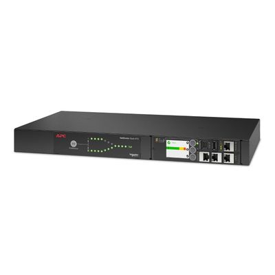 APC Netshelter Rack Automatic Transfer Switch 1U 10A 230V C14 IN 12 C13 OUT 50/60Hz