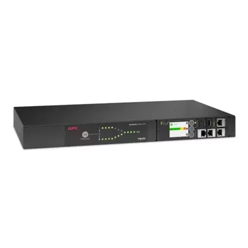 APC Netshelter Rack Automatic Transfer Switch 1U 15A 100/120V 5-15 IN 10 5-15R OUT 50/60Hz - Image 1