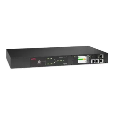 APC Netshelter Rack Automatic Transfer Switch 1U 15A 100/120V 5-15 IN 10 5-15R OUT 50/60Hz