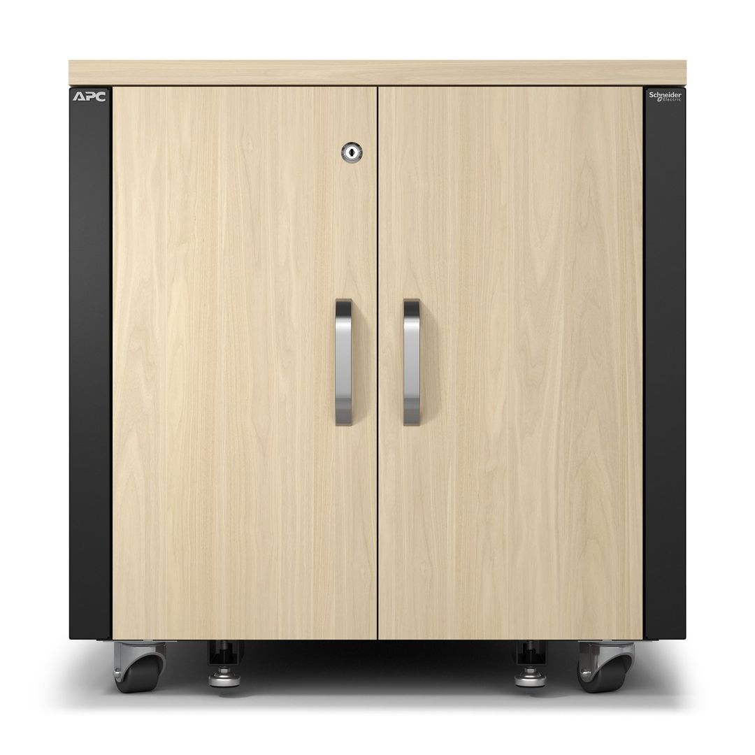 APC NetShelter Soundproof 12U Server Rack Enclosure Maple - Image 1