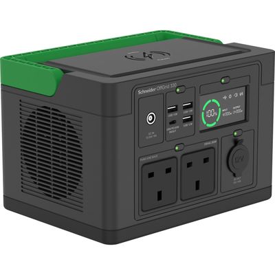APC SE OffGrid Portable Power Station 330 - Li-Ion battery LCD 2x UK socket 3x USB-A 1x USB-C 1x 12V wireless charger - Thumbnail 2