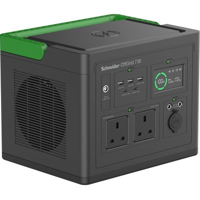 APC SE OffGrid Portable Power Station 730 - Li-Ion battery LCD 2x UK outlets 3x USB-A 2x USB-C 3x 12V wireless charger - Thumbnail 2