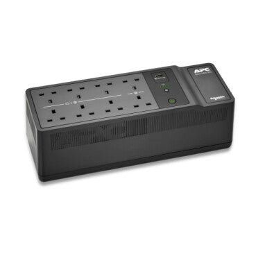 APC Back-UPS 500VA/300W Floor/Wall Mount 230V 8x British BS1363A outlets USB Type A Port User Replaceable Battery