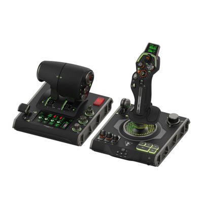 Turtle Beach VelocityOne Flightdeck - Universal HOTAS Simulation Joystick and Throttle with Touch Display Stick Mounted HUD and Contactless Sensors for Air and Space Combat on Windows 10 and 11