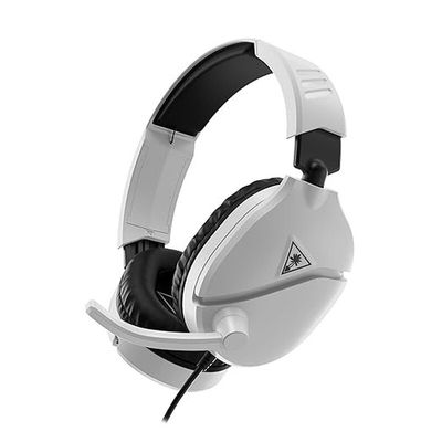 Turtle Beach Recon 70 White Wired Multiplatform Gaming Headset for PS5 PS4 Xbox Series X or S Xbox One and Mobile with 3.5mm Wired Connection Flip-to-Mute Mic 40mm Speakers Lightweight Design