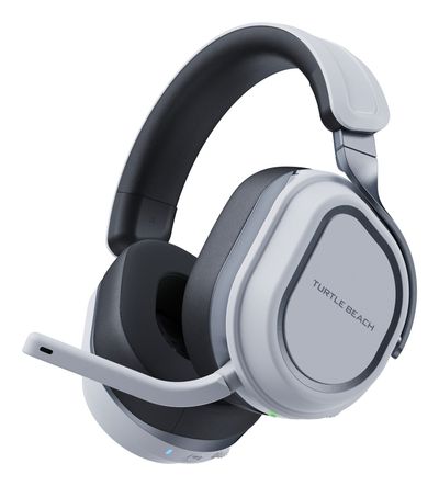 Turtle Beach Stealth 700 White PlayStation Wireless Gaming Headset with up to 80 hour Battery Bluetooth Dual Transmitters and 60mm Speakers for PS5 PS4 PC and Mobile Wired 20 - 20000 Hz Gaming 812 g Headset Grey White