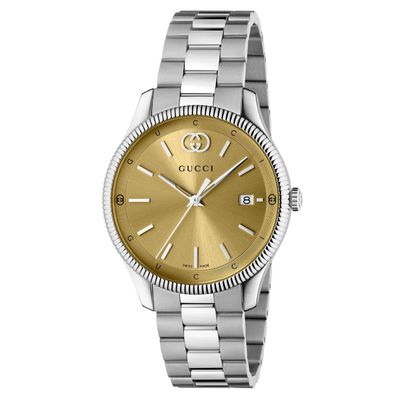 Gucci YA1264234 G-Timeless Gold Dial Unisex Watch - Thumbnail 2
