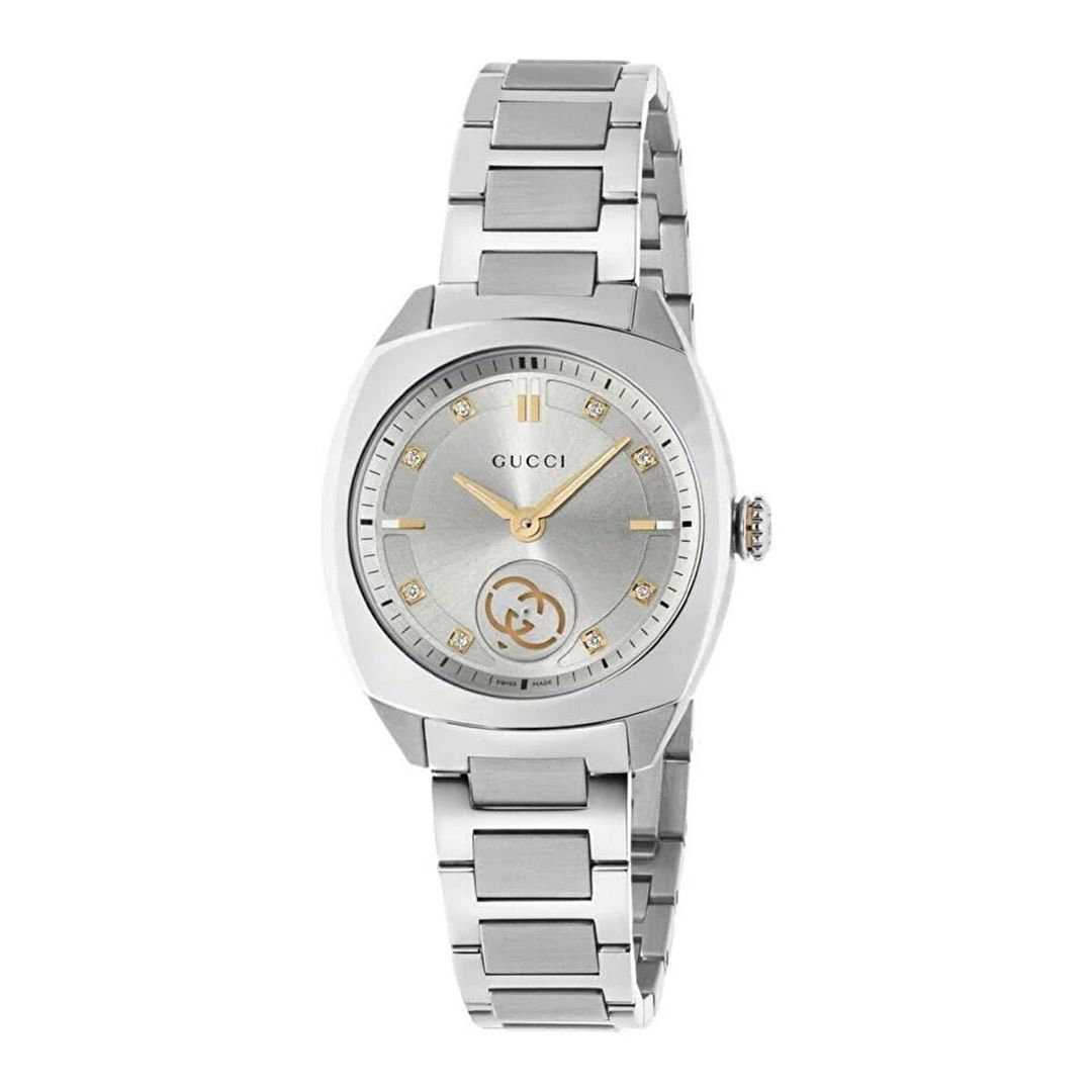 Gucci Interlocking Diamond & Silver Watch YA142510 - Image 1