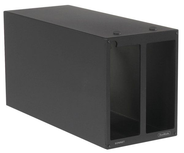 Sonnet DM-ENC-2M-D External Graphics card enclosure Black Aluminium - Image 1