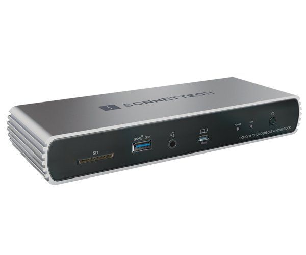 Sonnet Echo 11 Thunderbolt 4 HDMI Dock Docking Black Silver - Image 1