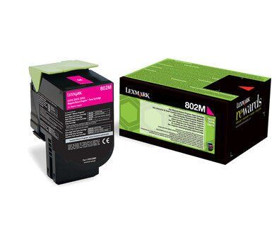 Lexmark 802M toner cartridge 1 pc(s) Original Magenta - Image 1