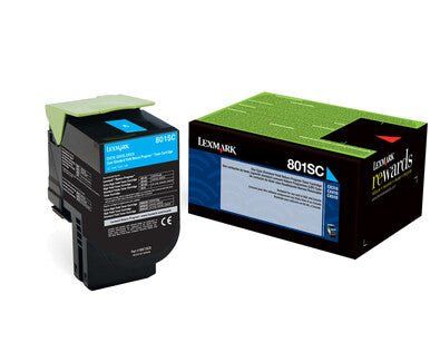 Lexmark 802SC toner cartridge 1 pc(s) Original Cyan - Image 1