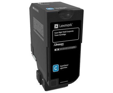 Lexmark 74C2HCE toner cartridge 1 pc(s) Original Cyan - Image 1