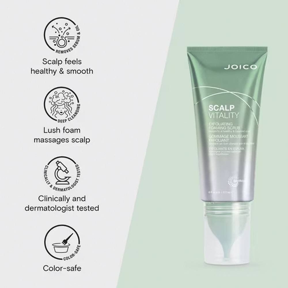 Joico Scalp Vitality Exfoliating Foaming Scrub 177ml - Image 1
