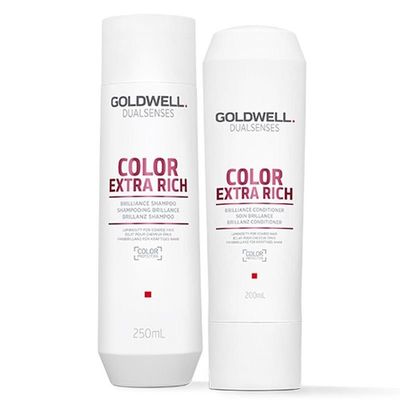 Goldwell Dual Senses Color Brilliance Extra Rich Shampoo 250ml & Conditioner 200ml Duo in Clear