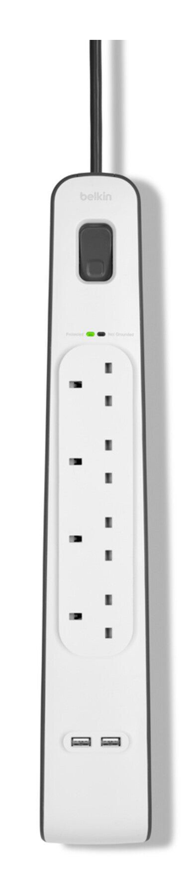 Belkin BSV401AF2M surge protector White 4 AC outlet(s) 2 m - Image 1