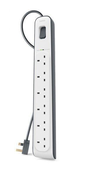 Belkin BSV603AF2M surge protector White 6 AC outlet(s) 2 m