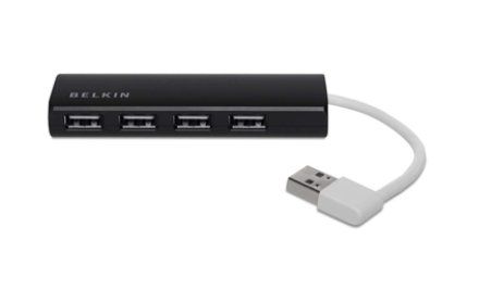 Belkin F4U042BT interface hub 480 Mbit/s Black - Image 1