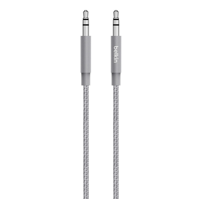 Belkin AV10164BT04-GRY. Connector 1: 3.5mm Connector 1 gender: Male Connector 2: 3.5mm Connector 2 gender: Male Cable length: 1.2 m Product colour: Grey - Thumbnail 2