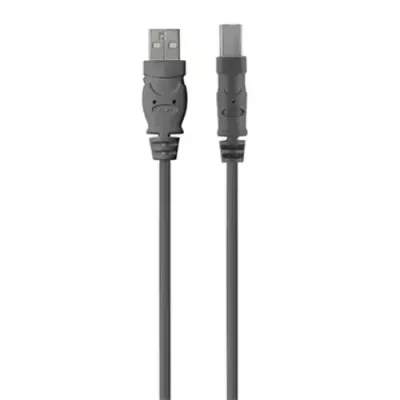 Belkin USB 2.0 A - USB 2.0 B, 4.8m USB cable USB A USB B Grey - Thumbnail 2