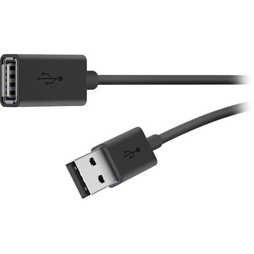 Belkin USB 2.0 A M/F 4.8m USB cable USB A Black - Image 1