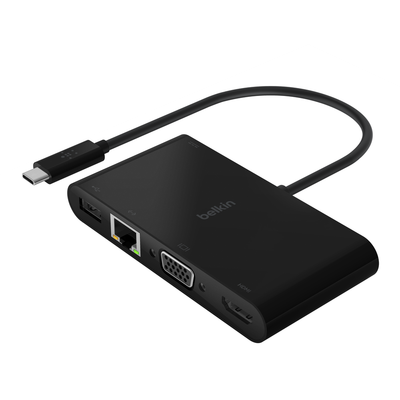 Belkin AVC004BTBK laptop dock/port replicator USB 3.2 Gen 1 (3.1 Gen 1) Type-C Black - Thumbnail 2