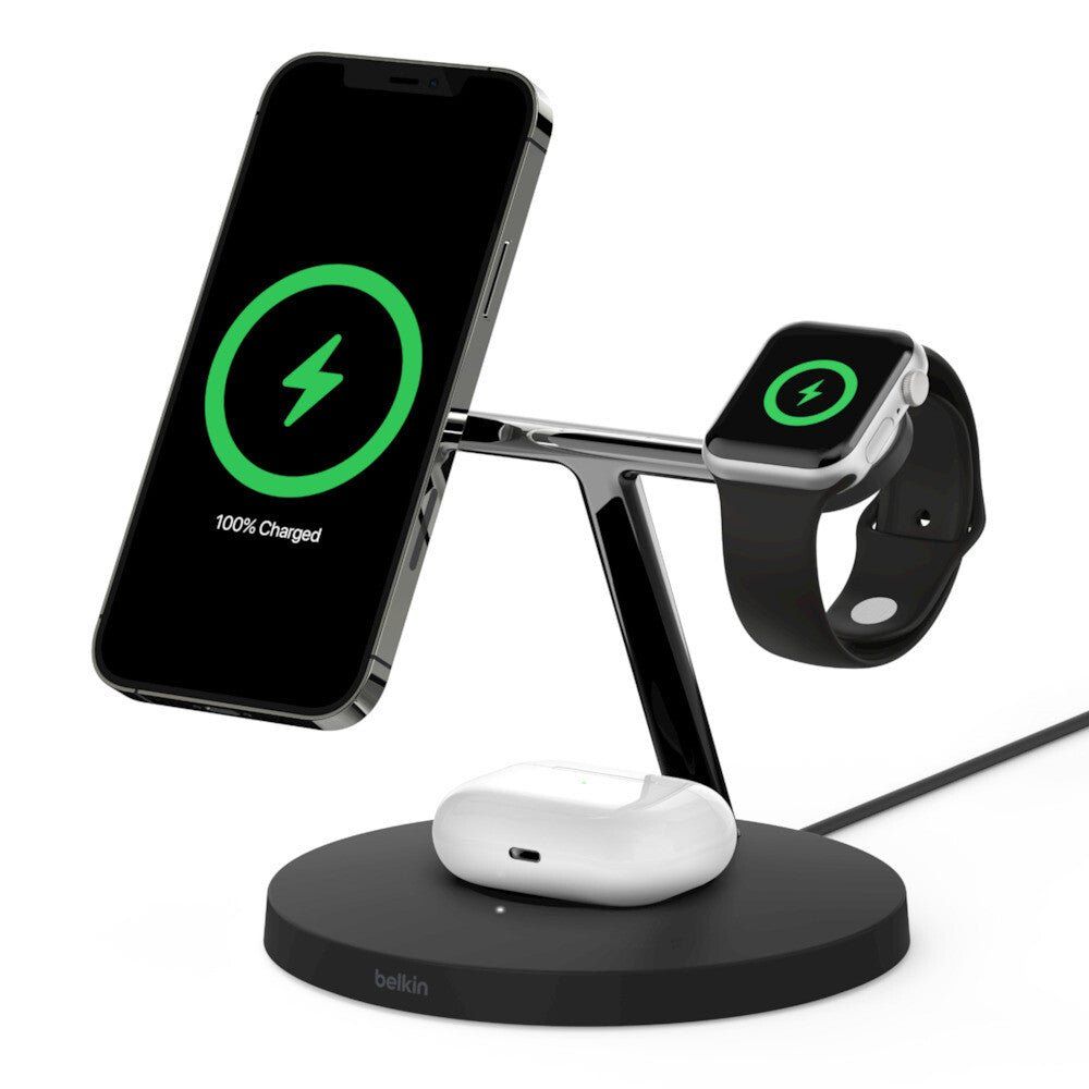 Belkin BOOST↑CHARGE PRO Headset, Smartphone, Smartwatch Black Wireless charging Indoor - Image 1